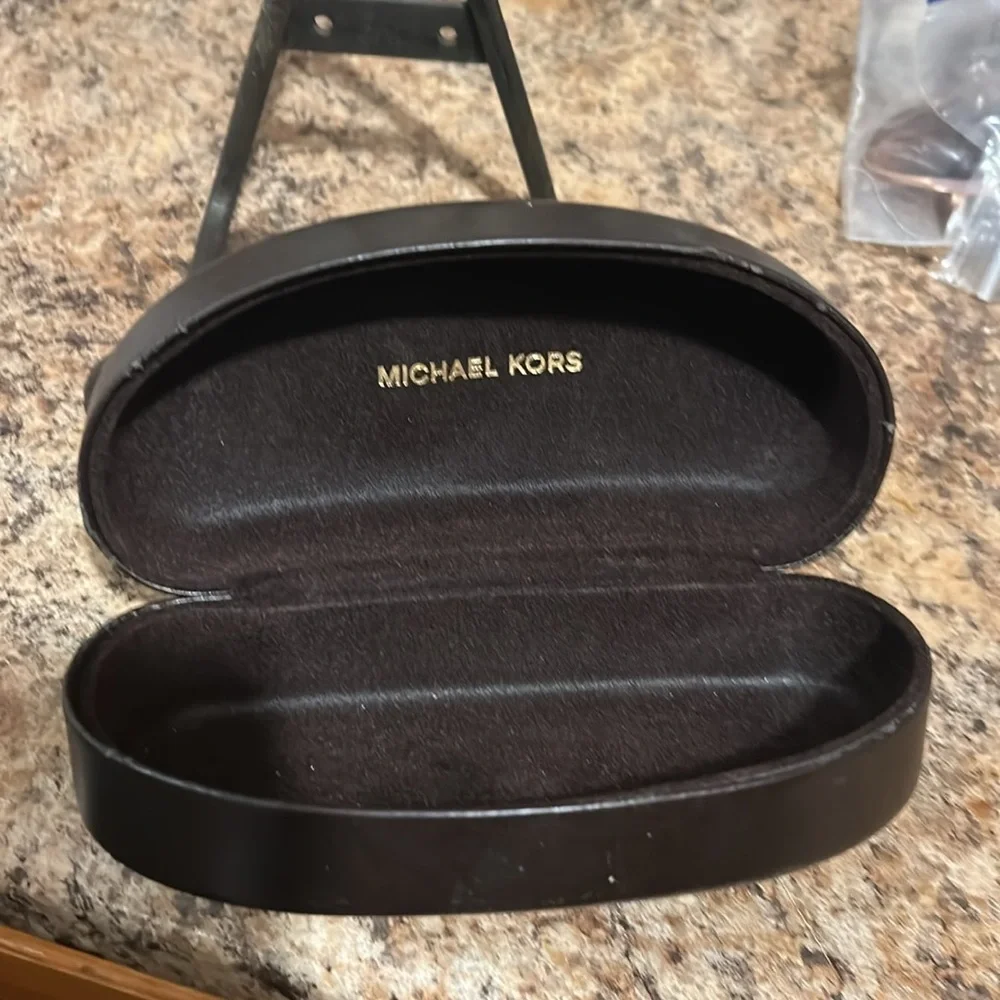 Michael Kors Dark Brown Eyewear Case‎